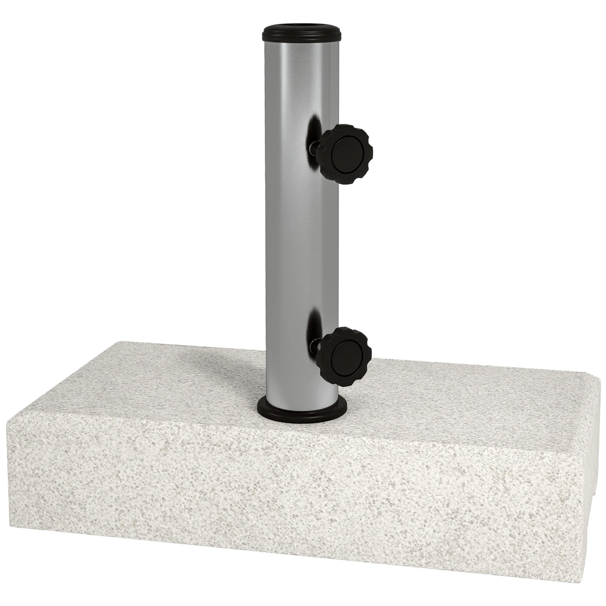SONNENSCHIRMSTÄNDER Grau 25 kg 45/22,5/40 cm - Grau, Stein (45/22.5cm) - PANGIVO