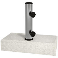 SONNENSCHIRMSTÄNDER Grau 25 kg 45/22,5/40 cm - Grau, Stein (45/22.5cm) - PANGIVO