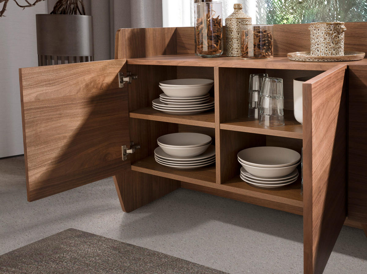 SIDEBOARD Rechteckig Walnuss 180/45/75 - Walnussfarben, Holz (180/75/45cm) - ANGEL CERDA