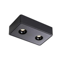 LED-STRAHLER Chopper 22.2/13.2/5.5cm - Schwarz, Metall (22.2/13.2/5.5cm) - ZMH
