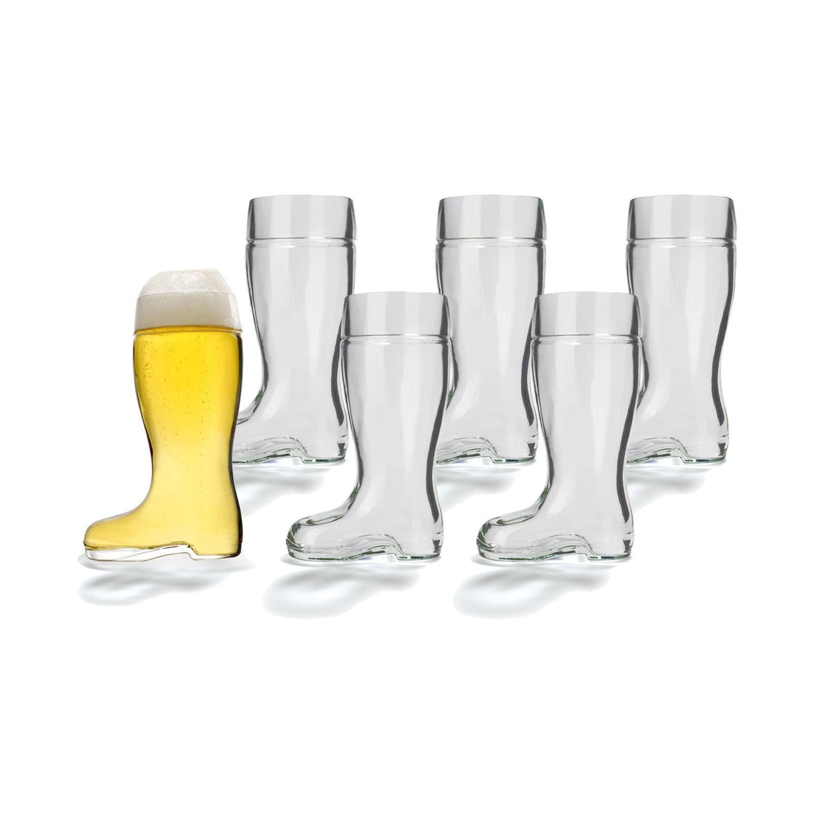 BIERGLÄSER Stiefel transparent 250 ml 6er Set - Transparent, Glas (0.25L) - Stölzle Lausitz