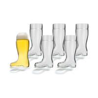 BIERGLÄSER Stiefel transparent 250 ml 6er Set - Transparent, Glas (0.25L) - Stölzle Lausitz