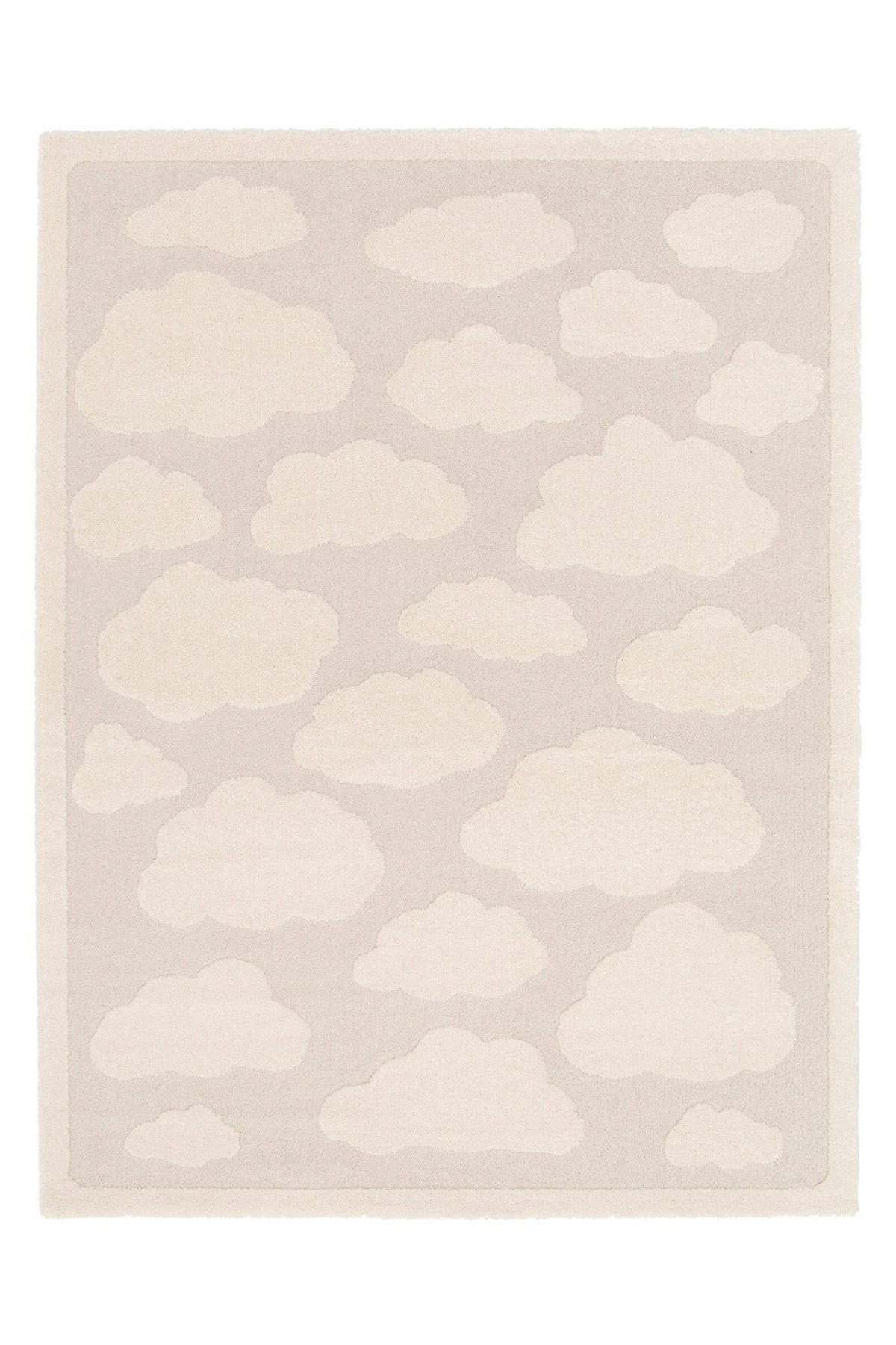 TEPPICH Design Relief-Effekt beige - Beige, Textil (120/170cm) - AFK Living