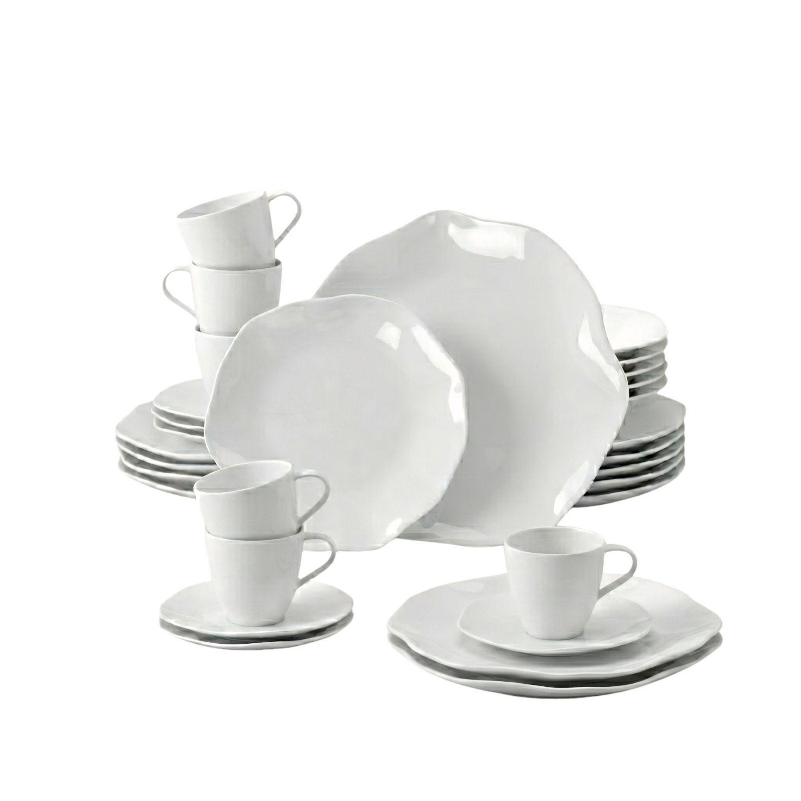 KOMBISERVICE Pura weiß 30er Set - Weiß, Keramik (1/1/1cm) - Villeroy & Boch