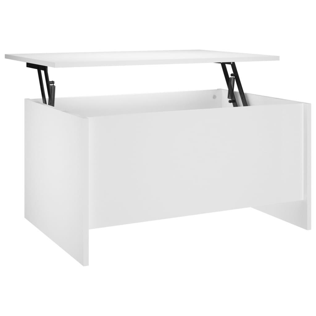 COUCHTISCH Weiß 80x55,5x41,5 cm Holzwerkstoff - Weiß, Holzwerkstoff (80/55.5/41.5cm) - furnicato
