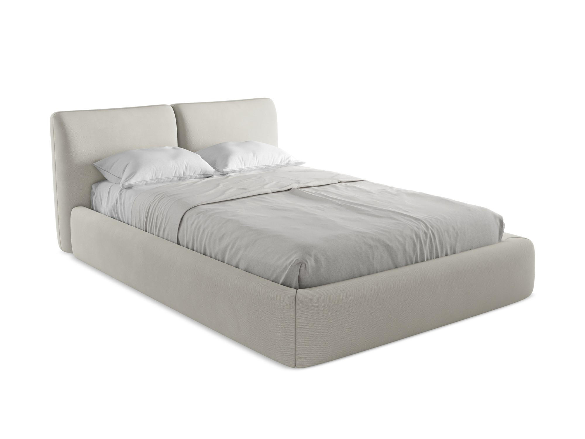 POLSTERBETT mit Bettkasten und Lattenrost 160x228 Beige - Beige/Schwarz, Kunststoff/Textil (140/200cm) - Makamii