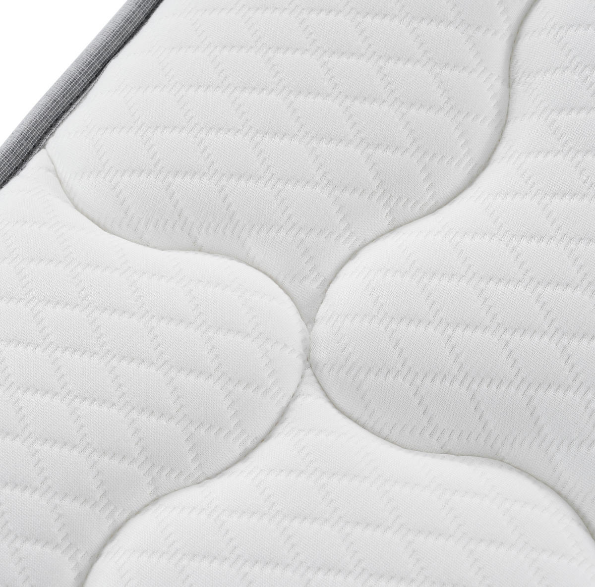 POLSTERBETT 140/200 cm mit LED-Beleuchtung, USB-Anschluss und Bettkasten, Grau - Grau, Textil (140/200cm) - Redom