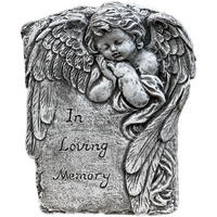 STEINFIGUR Engel In Loving Memory frostfest Steinguss Stein - Grau, Stein (19/25/8cm) - stoneandstyle