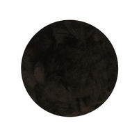 PRATELNÝ koberec Nina Antracit ø 200 cm kulatý - antracitová, plast/umělá hmota (200/200cm) - benuta Nest