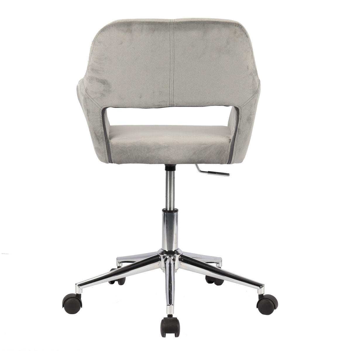 SCHREIBTISCHSTUHL JILL Grau - Grau, Textil (56/85/42cm) - SVITA