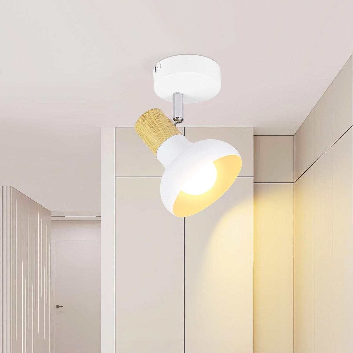 DECKENSTRAHLER Luxia 10/140/11 cm - Weiß, Metall (11/10/140cm) - ZMH