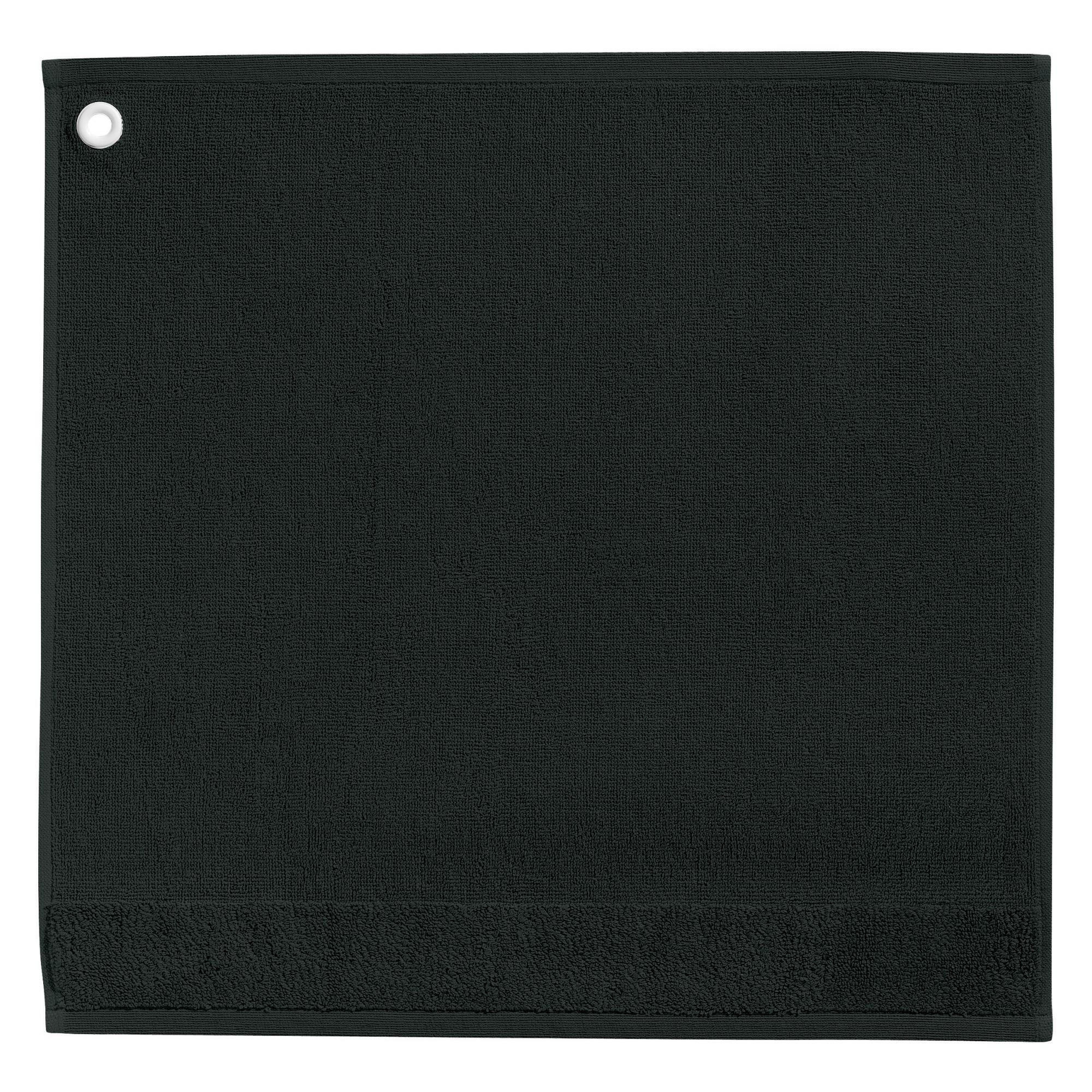 HANDTUCH Curl schwarz 50 x 50 cm - Schwarz, Textil (50/50cm) - Winkler