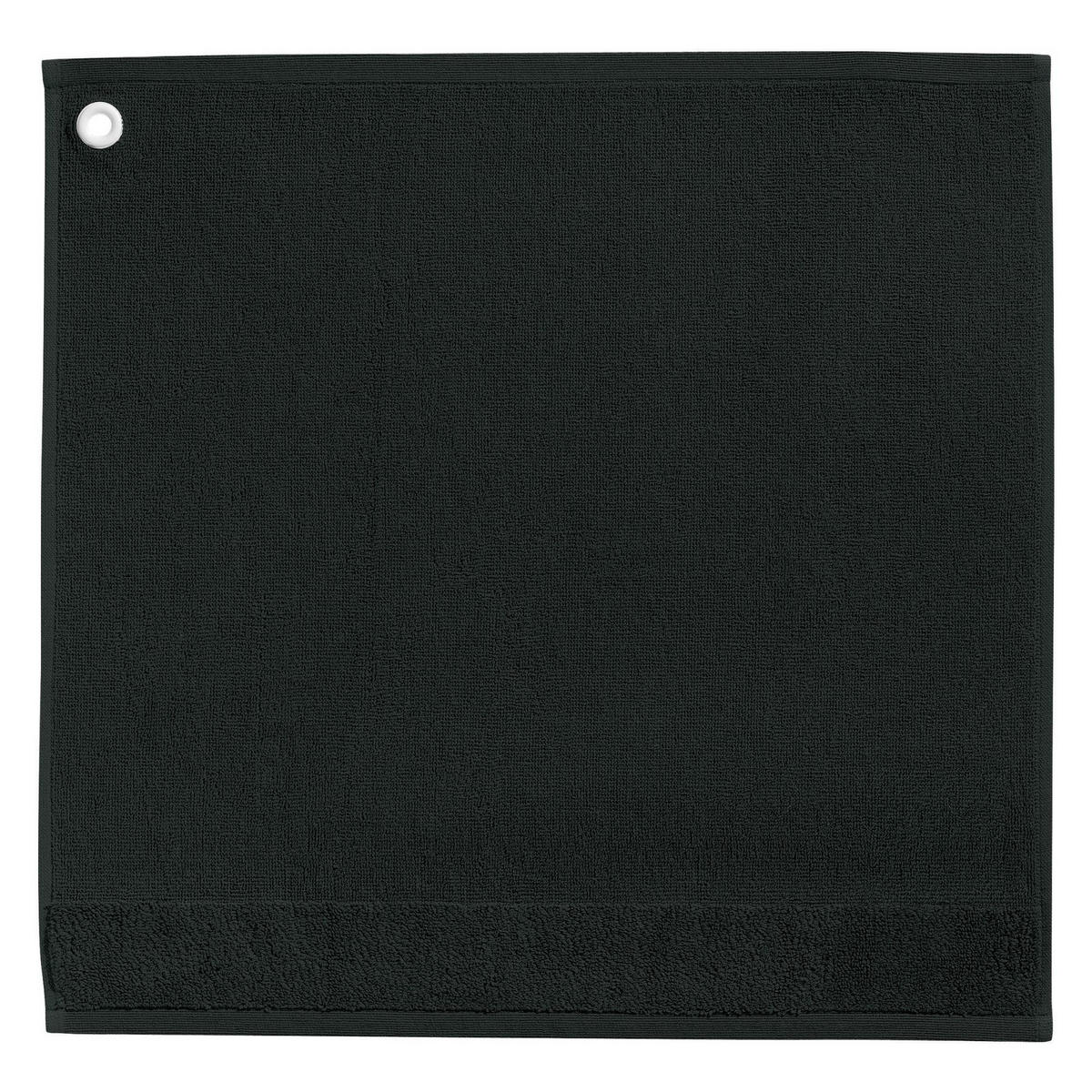 HANDTUCH Curl schwarz 50 x 50 cm - Schwarz, Textil (50/50cm) - Winkler