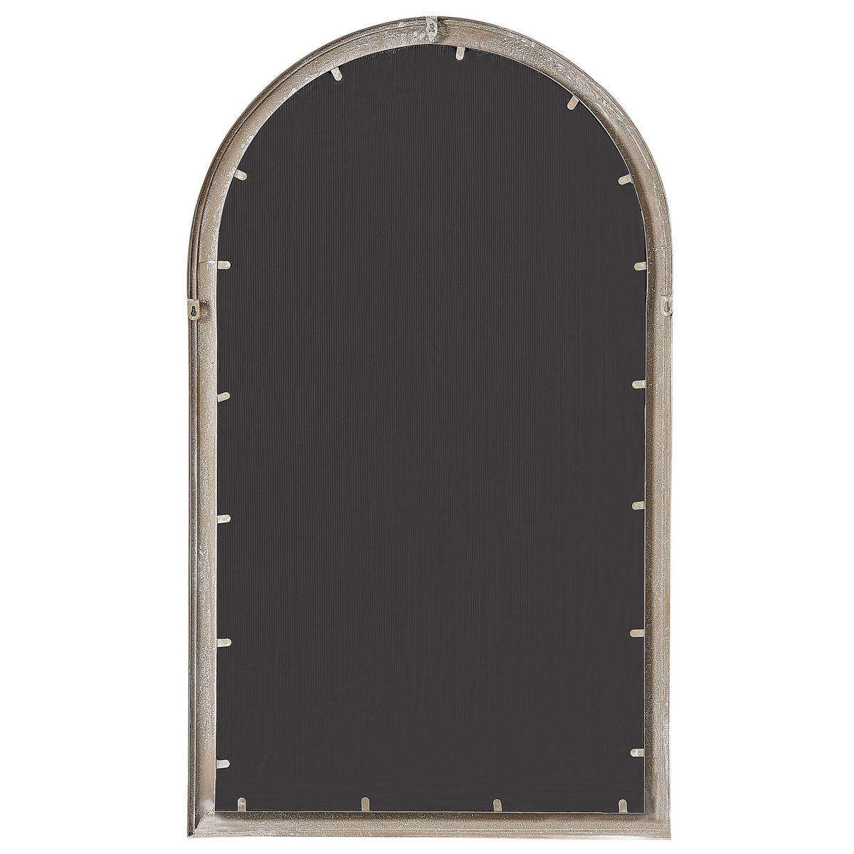 WANDSPIEGEL beige Fensteroptik 77/130 cm Trevol - Beige, Metall (77/130/5cm) - Beliani