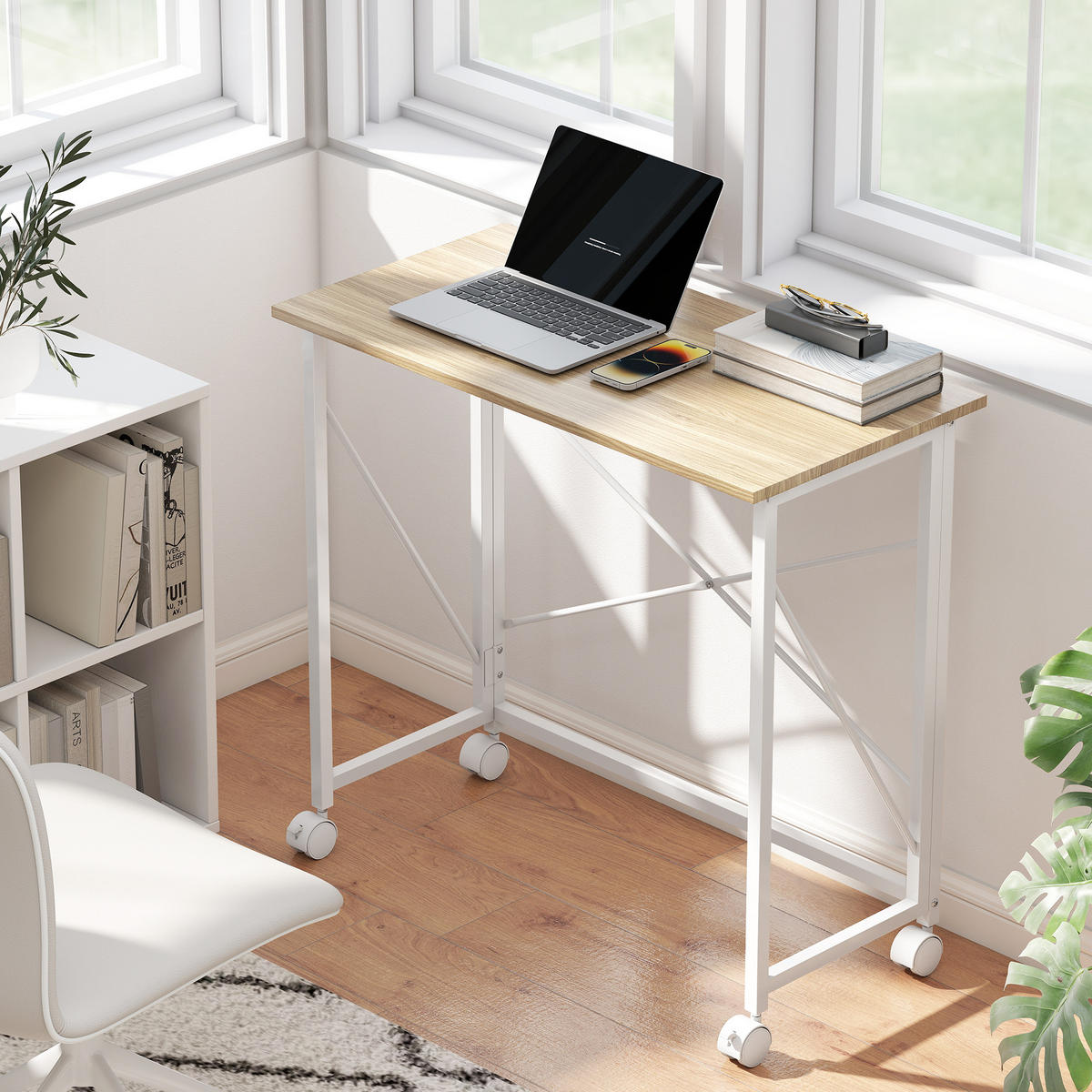 BÜROTISCH Naturholz 1 Stück - Braun, Holzwerkstoff (40/80/75cm) - GiPP