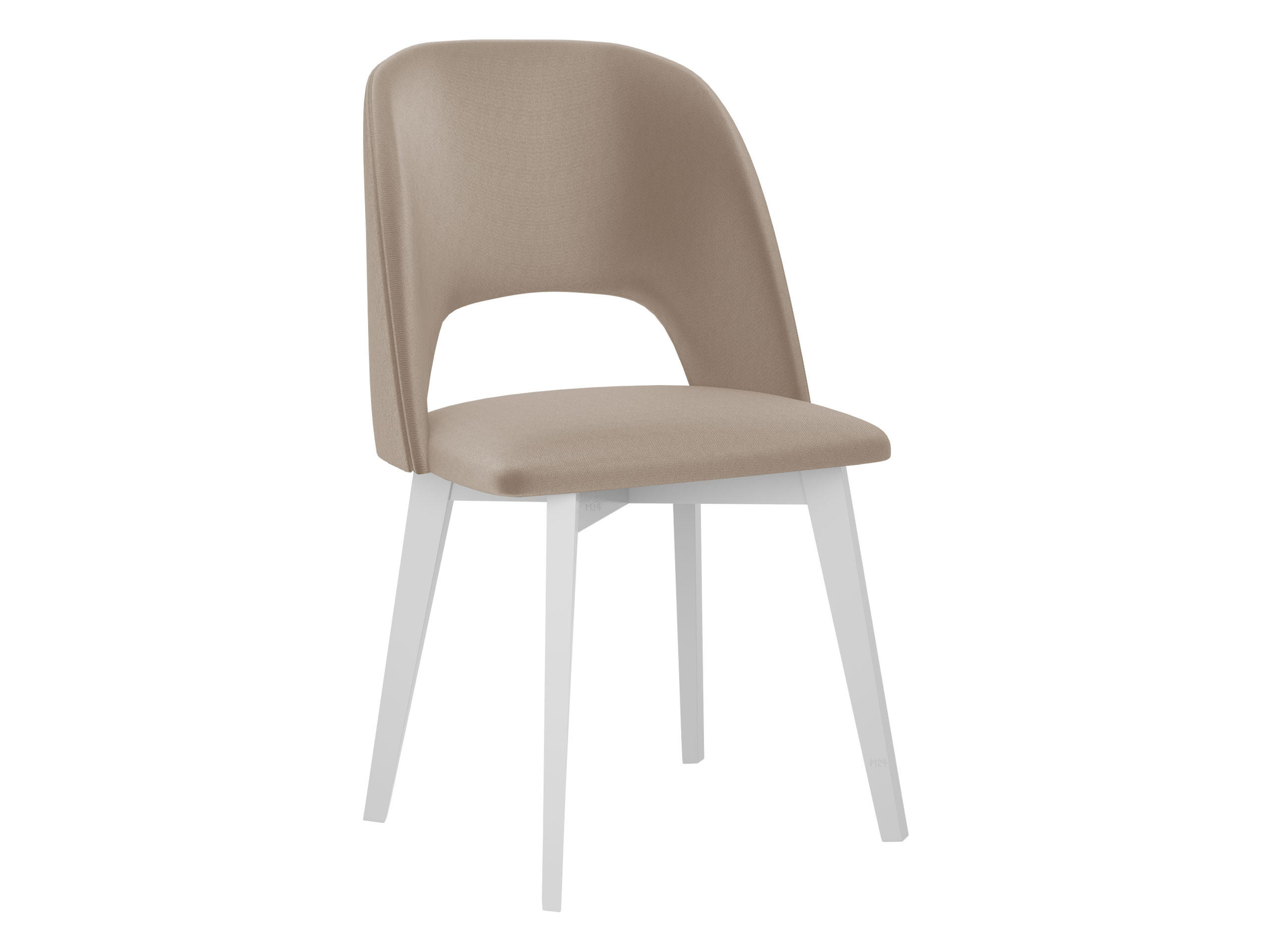 STUHL Monti 4, Holzfarbe: Weiß - Beige/Weiß, Holz (48/83/54cm) - MIRJAN24