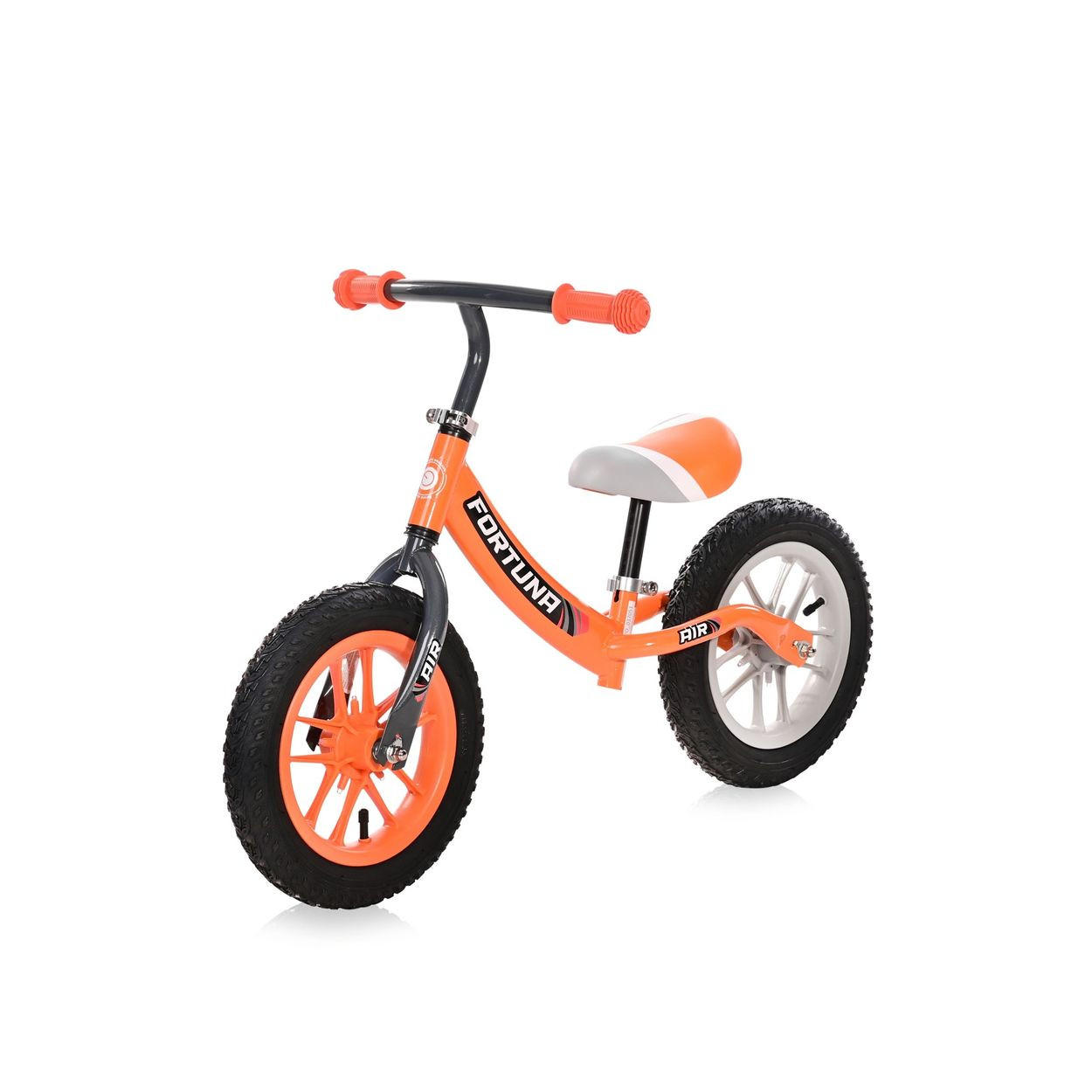 LAUFRAD Fortuna 12 Zoll orange leuchtende Felgen, Lenker verstellbar - Orange, Metall (82/40/54cm) - Lorelli