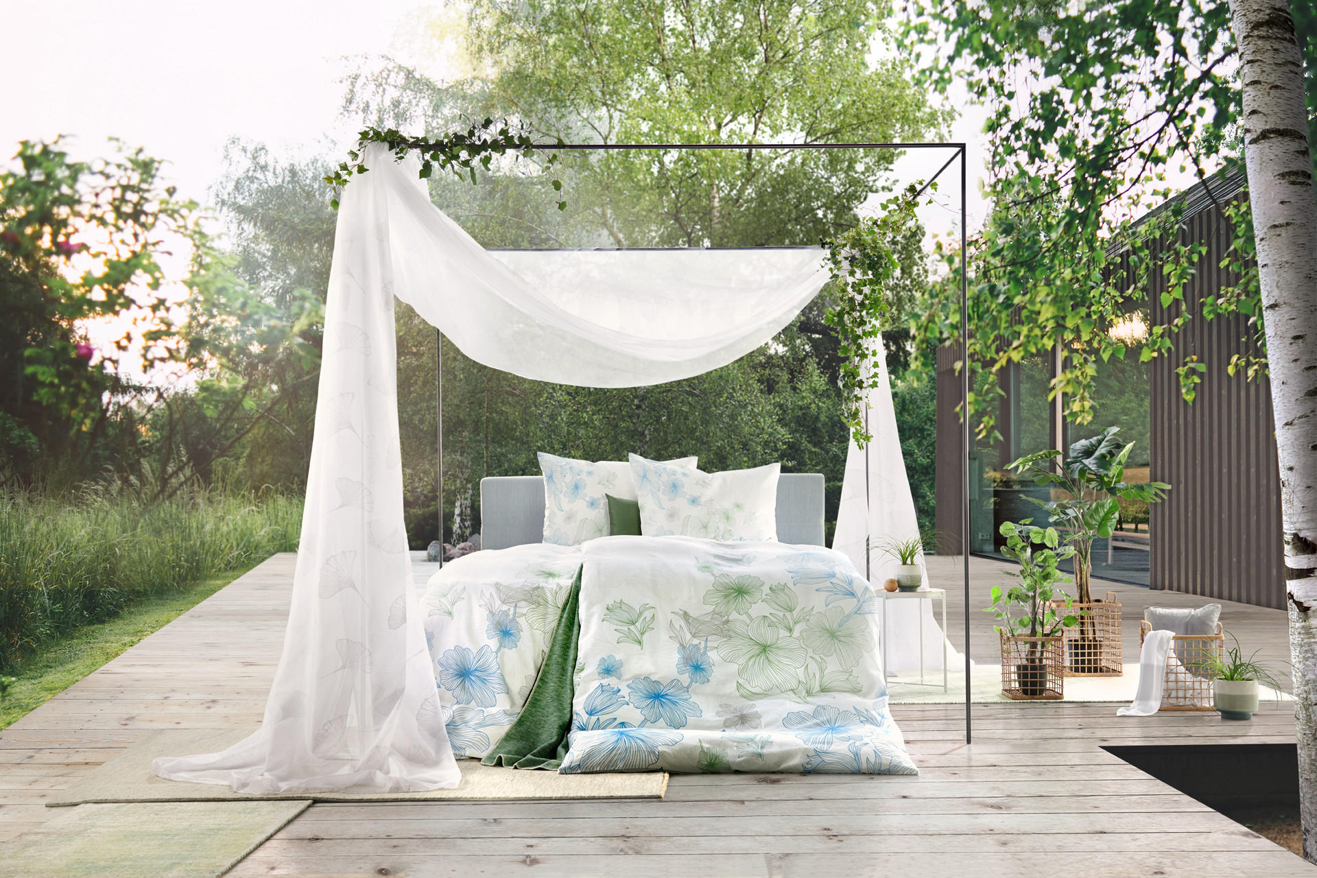 Luftiges Bett outdoor