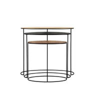 BEISTELLTISCH Emily Metall 90 cm / 35 cm Multi - Goldfarben, Metall (35/90/80cm) - Villa Möbel