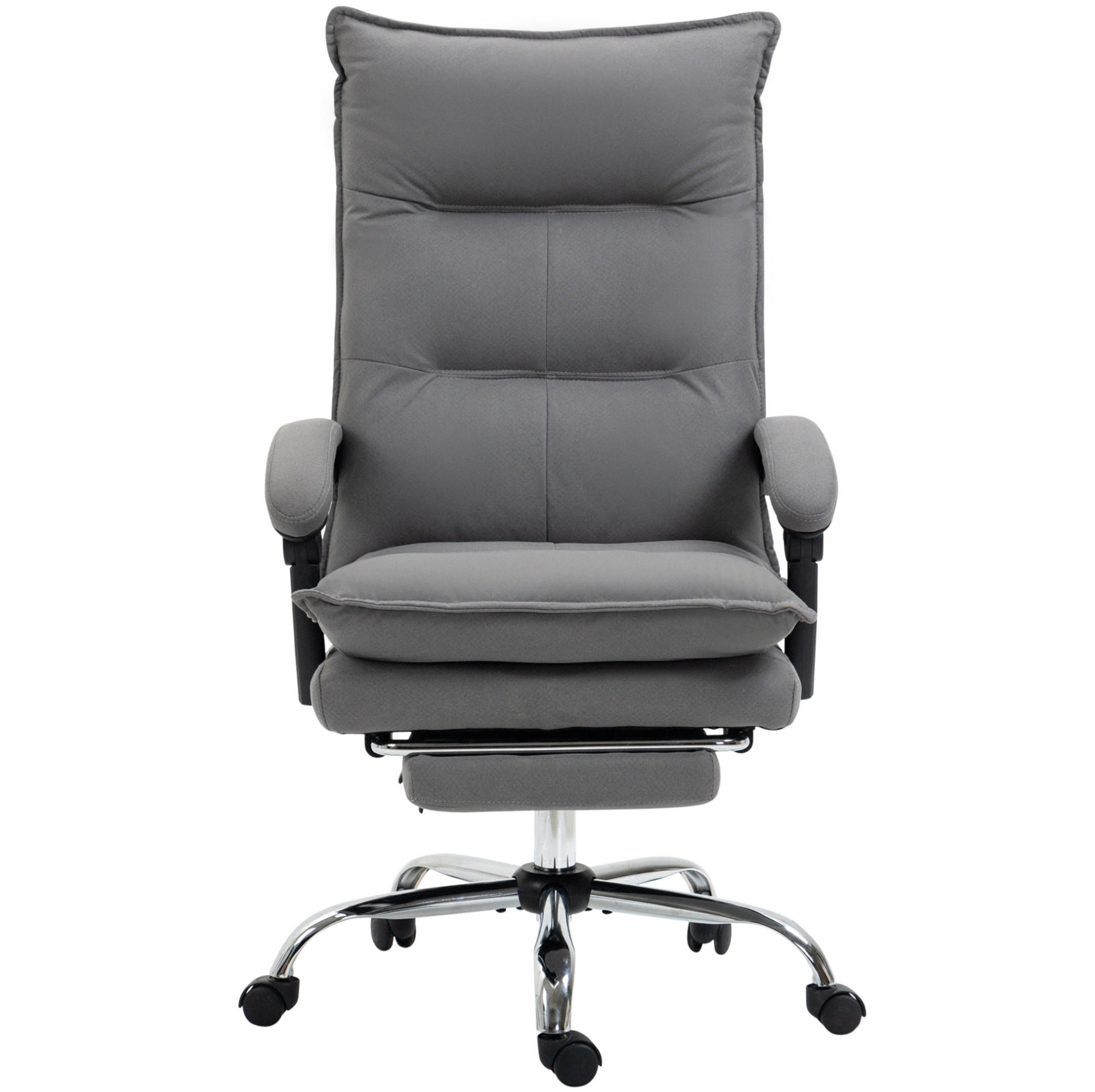 BÜROSTUHL mit Massagefunktion höhenverstellbar Grau - Grau, Kunststoff (74/121.5/66cm) - Meubliv