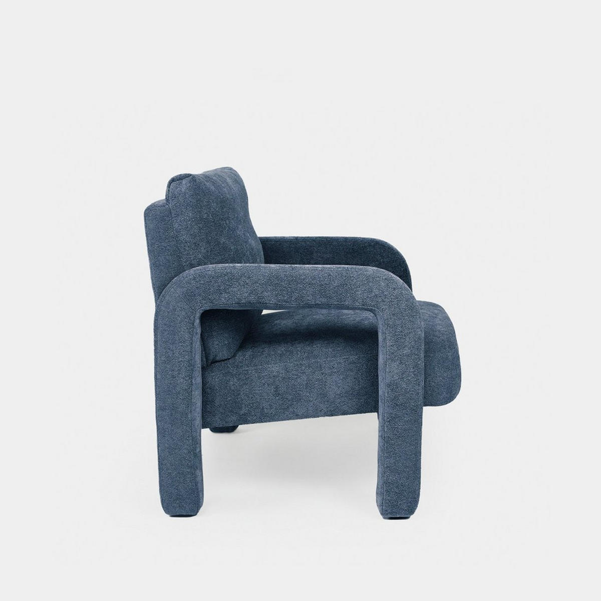 LESESESSEL Runa Blau 72 cm x 81 cm - Blau, Textil (72/81/79cm) - Klast Home