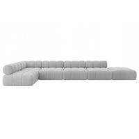 ECKSOFA modulares Sofa Favio-L3 - 475x190x70 cm Grau Cord - Grau, Holzwerkstoff/Textil (475/190cm) - ALTDECOR