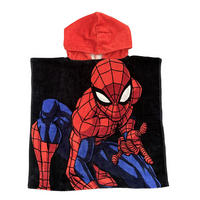 BADEPONCHO Marvel Spiderman Rot/Blau 50 x 100 cm - Multicolor, Textil (Einheitsgrößenull) - Marvel