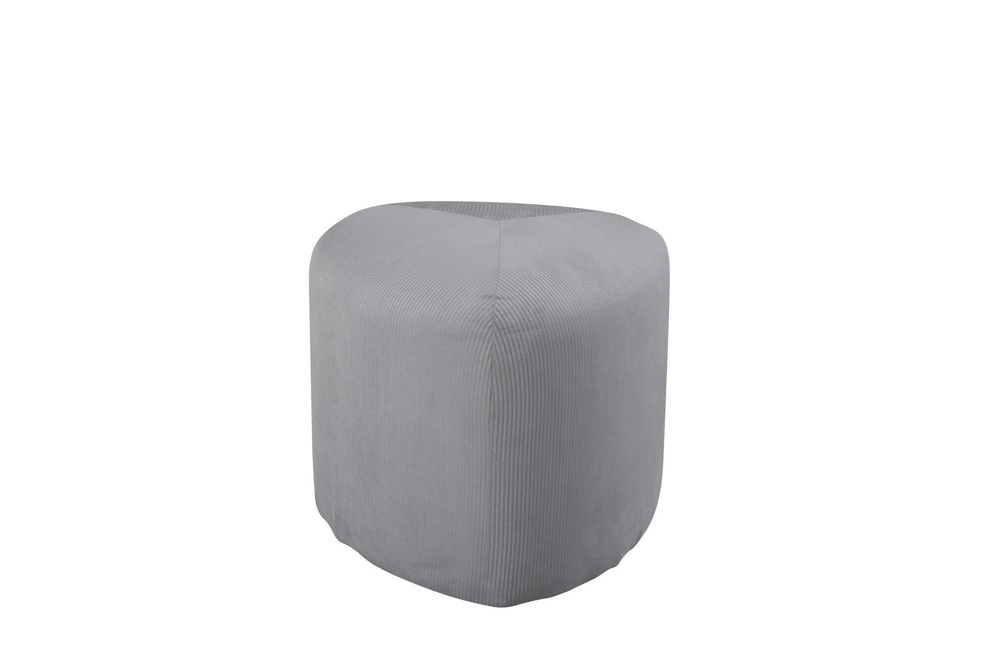 SITZPOUF PEG Grau 46x46x41 cm - Grau, Textil (46/41/46cm) - FURNLUX