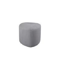 SITZPOUF PEG Grau 46x46x41 cm - Grau, Textil (46/41/46cm) - FURNLUX