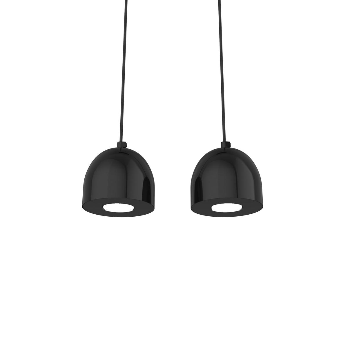 HÄNGELEUCHTE - Schwarz Hochglanz, Metall (6.5/27/120cm) - Lumicom