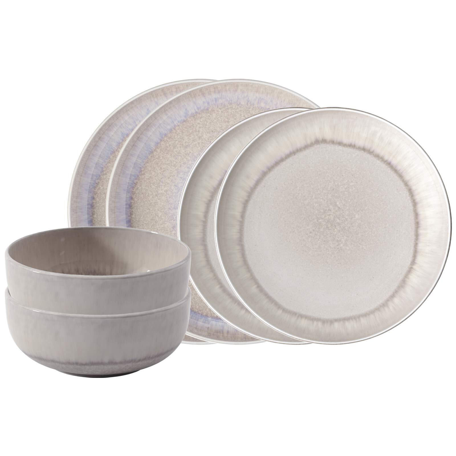 BASIC-SET Perlemor Sand beige 6-tlg. - Beige, Keramik (2/2/2cm) - like.Villeroy & Boch