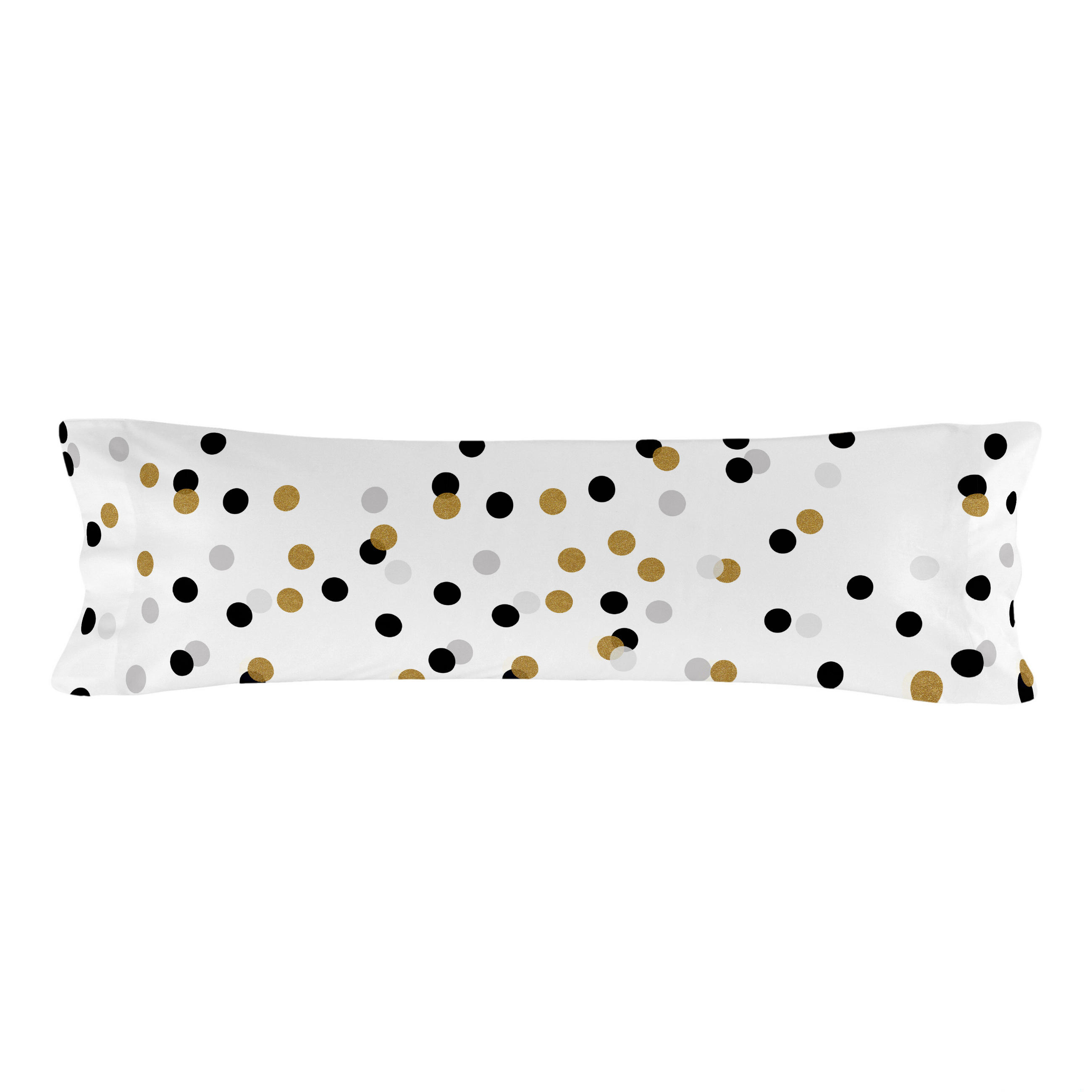 KISSENBEZUG golden dots 45x125 cm mehrfarbig - Multicolor, Textil (45/125cm) - Happy Friday