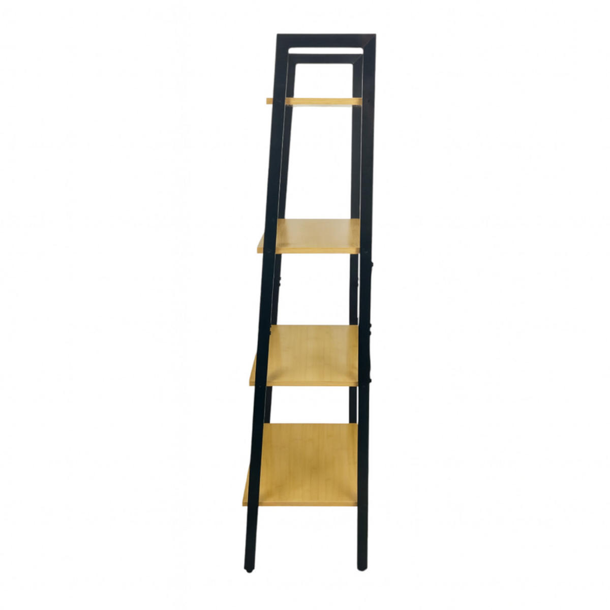 REGAL Metall Bambusholzfarbe 4 Böden 56/34/137 cm - Braun, Holzwerkstoff (56/137/34cm) - Begryf