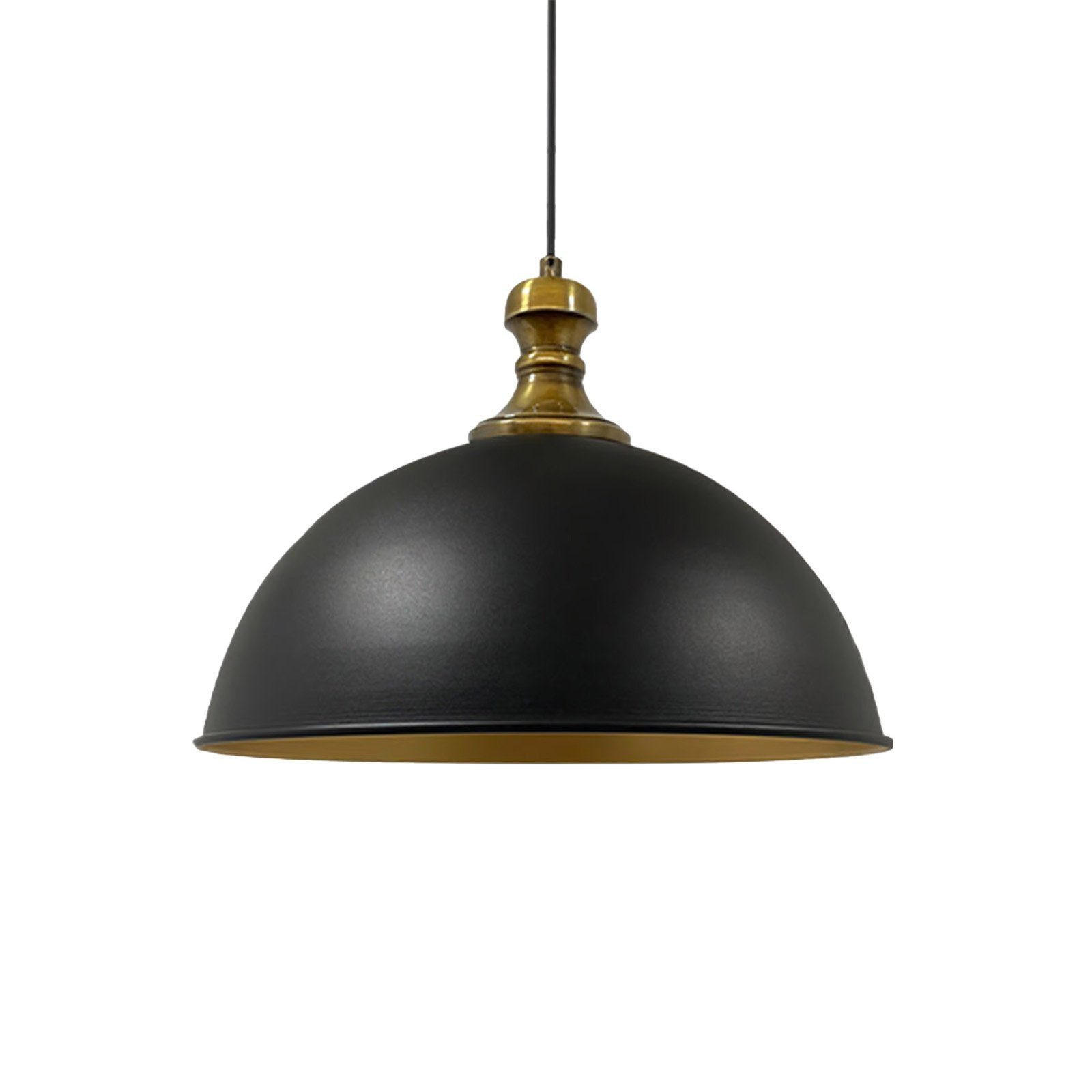 PENDELLEUCHTE Globara - Schwarz, Metall (40/40/30cm) - Bamyum