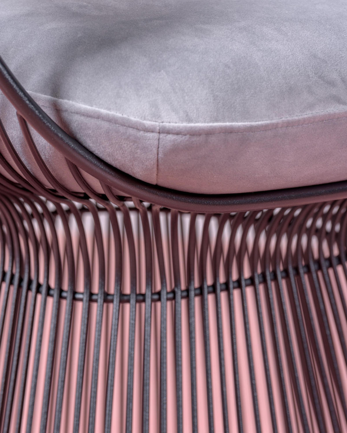 SESSEL Samt Grau - Grau, Textil (68/75/55cm) - Nest Dream