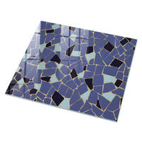 GLASPLATTE 80x60 cm – Buntes Muster - Creme, Glas (0.4/80/60cm) - ArtPrintCave