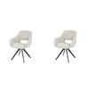 ESSZIMMERSTUHL Spring White 62/60/82 cm 2er-Set - Weiß, Textil (60/82/62cm) - Hoyz Collection