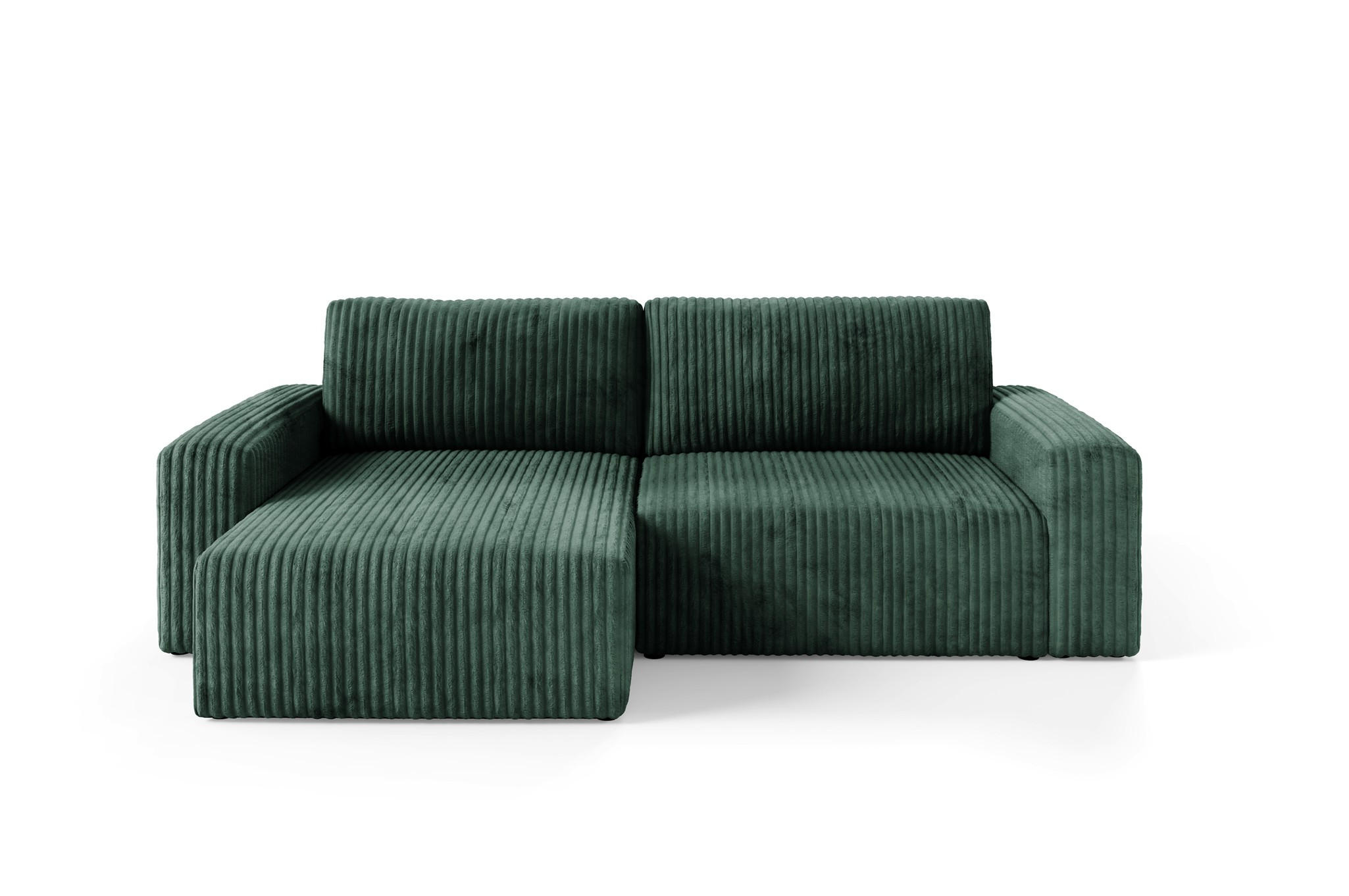 ECKSOFA Natalia - Grün, Holzwerkstoff/Textil (149/244cm) - Fun Möbel