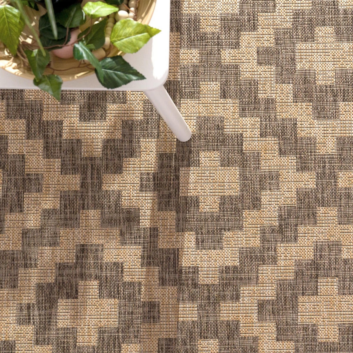 OUTDOORTEPPICH 60/100 cm Modena 222 - Beige, Kunststoff (60/100cm) - Paco Home