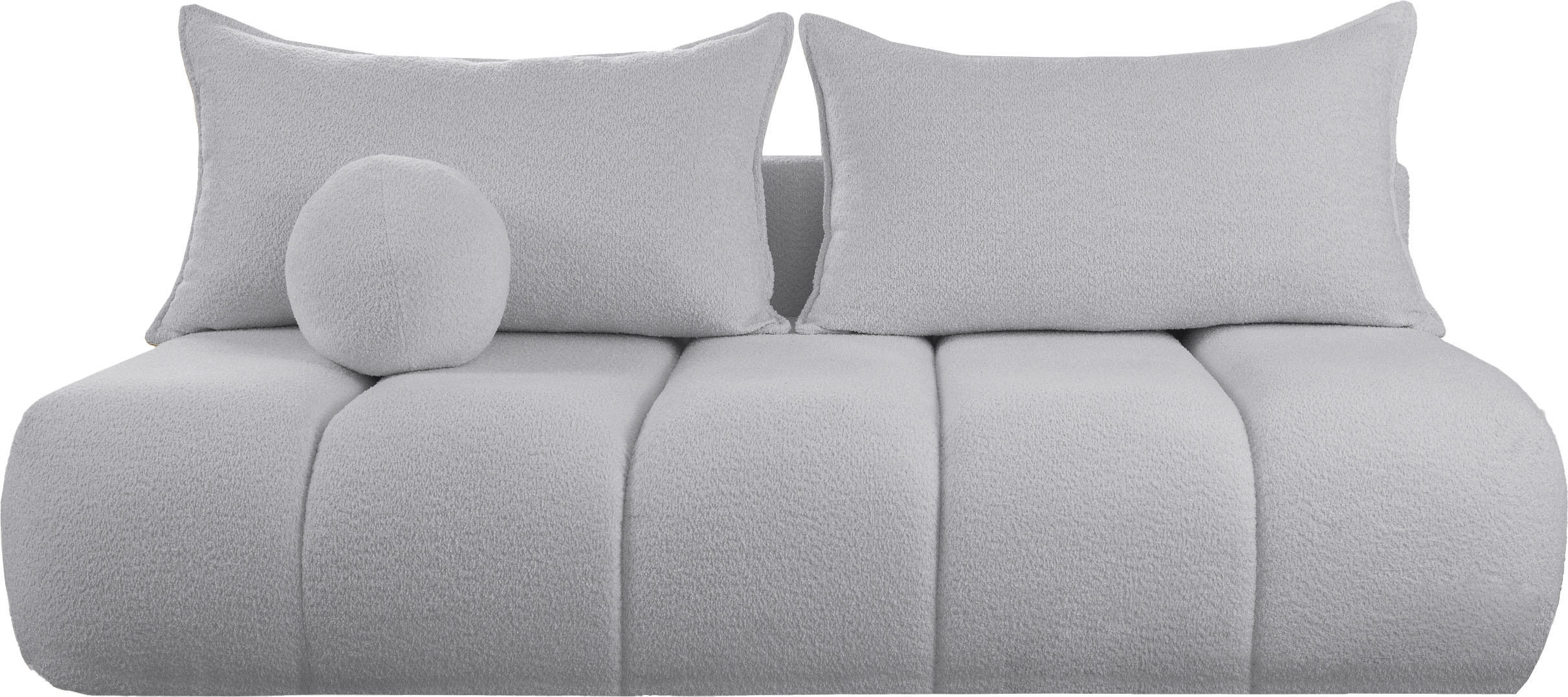 WFL Group Schlafsofa Hellgrau 205x97x103 cm