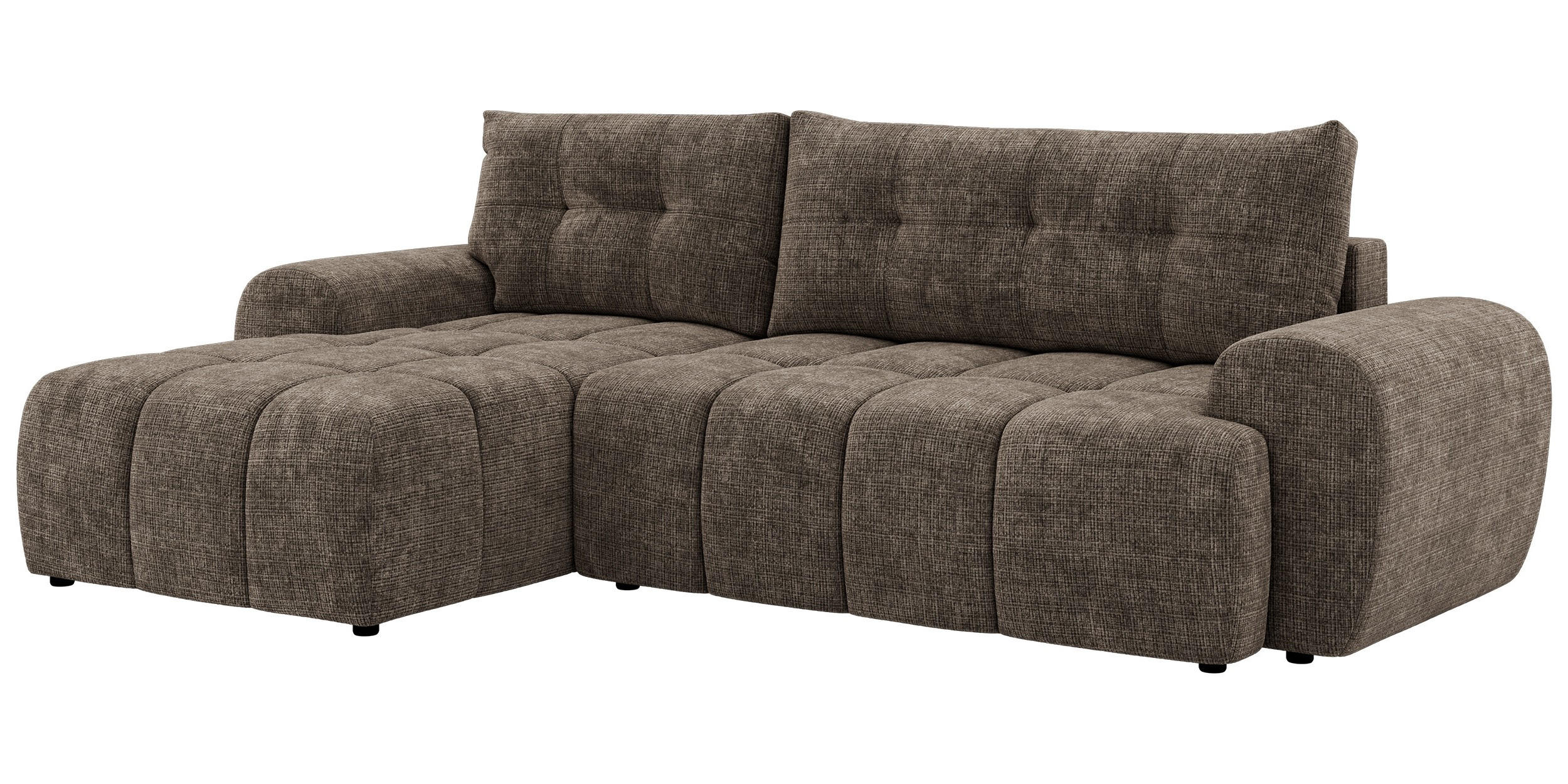 MKS Ecksofa Braun 271x161 cm