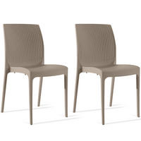 GARTENSTUHL RANTU 2-tlg, Beige - Beige, Kunststoff (45/84/55cm) - KONSIMO®