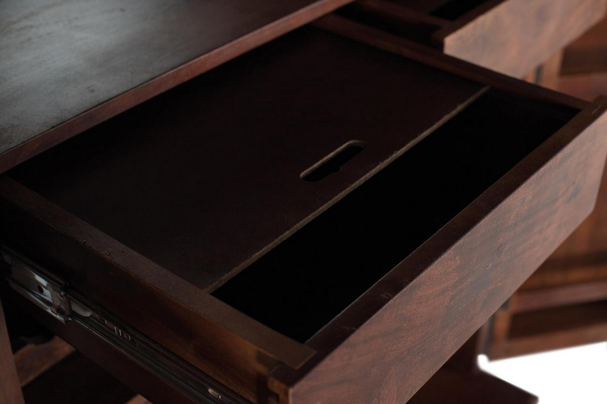 BARSCHRANK aus Mangoholz und Metall - Kirschbaumfarben, Holz (53/179/91cm) - Giner y Colomer