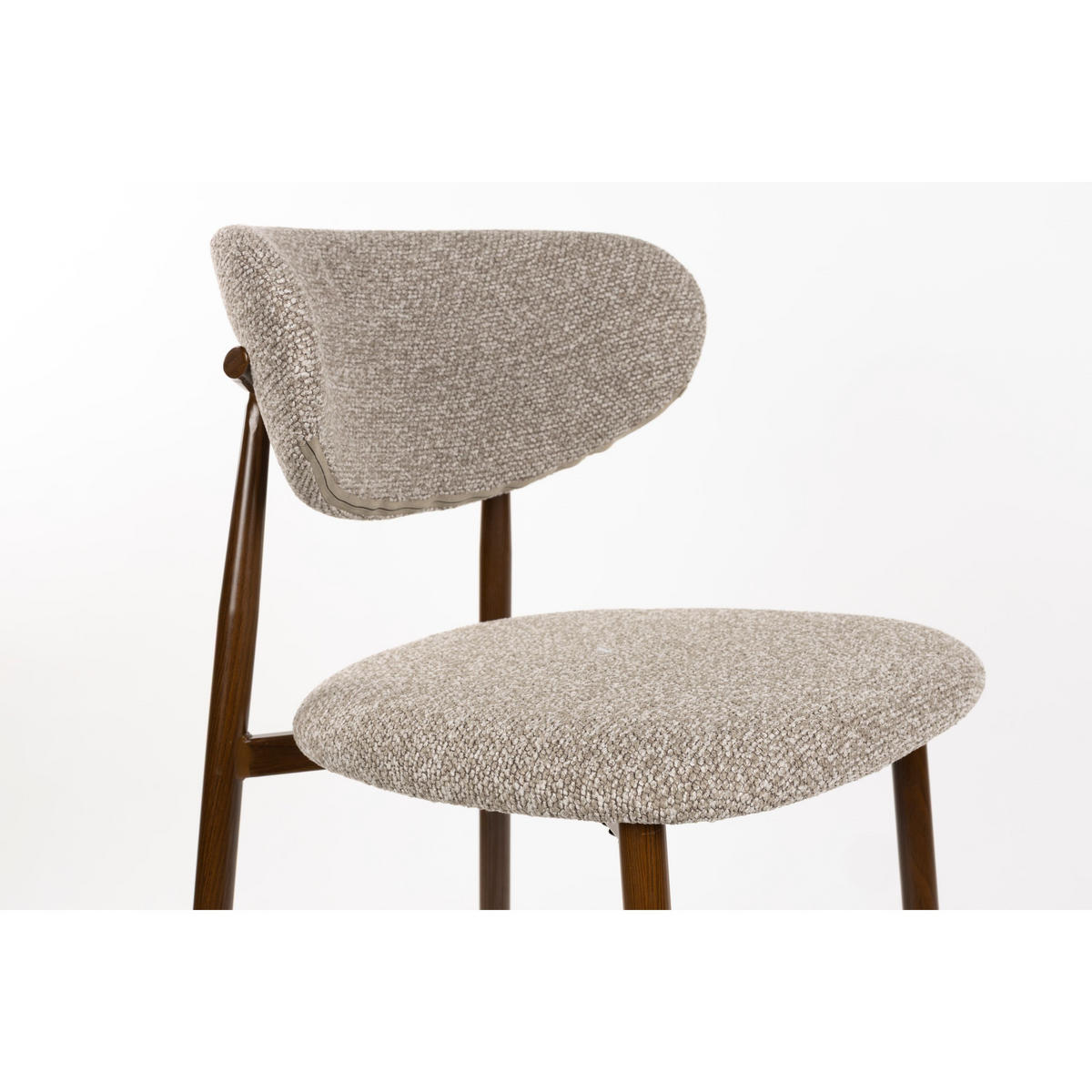 BARHOCKER Noor Rückenlehne 66 cm Taupe - 2 er Set - Taupe, Kunststoff (52/98/55cm) - Housecraft Living