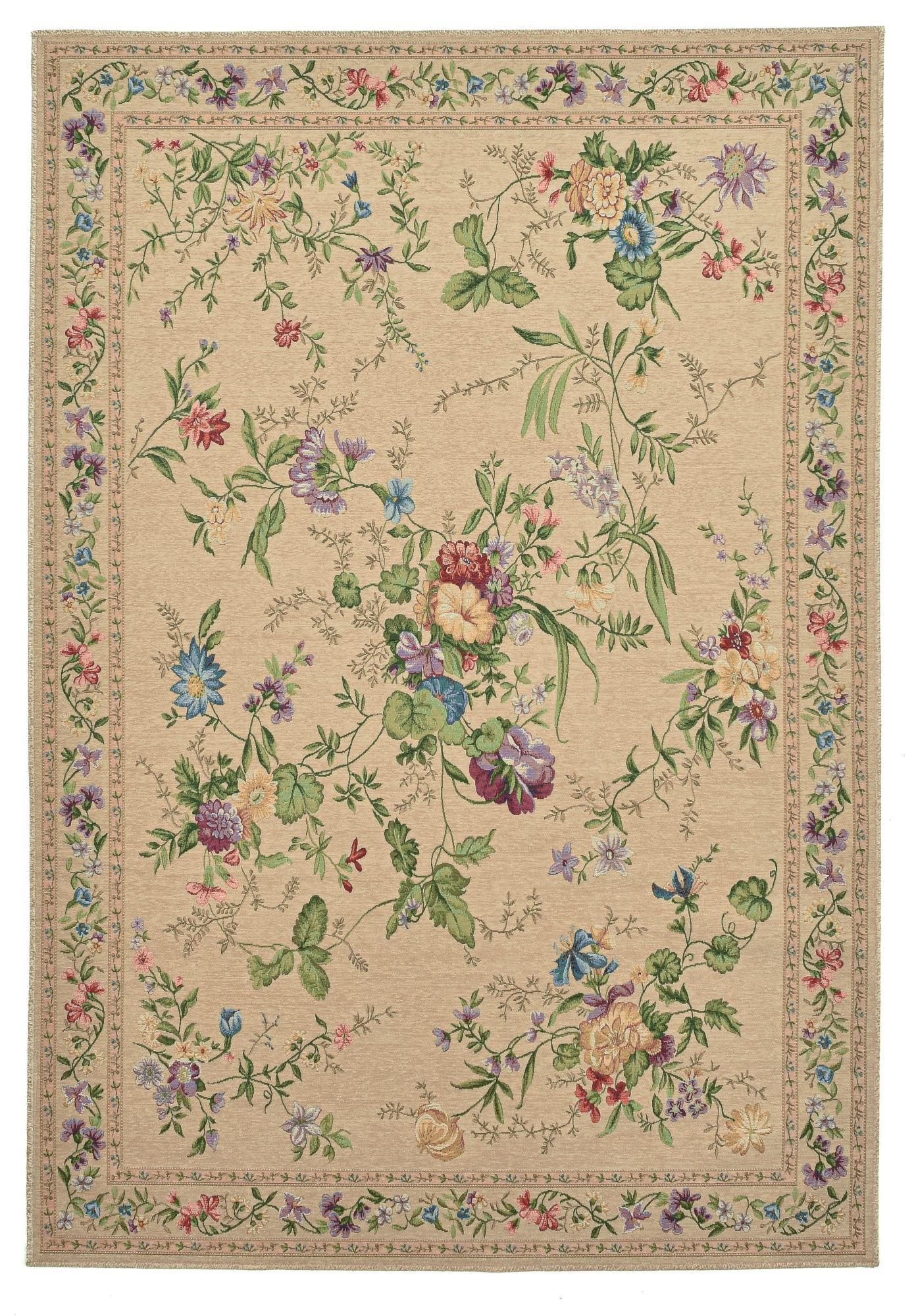 Theko Flachwebteppich Beige 80x150 cm