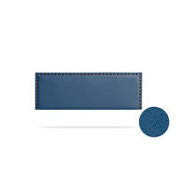 KOPFTEIL gepolstert MODENA Kunstleder 130x55x8 cm - Dunkelblau - Moonia - Dunkelblau, Holz (130/8/55cm)