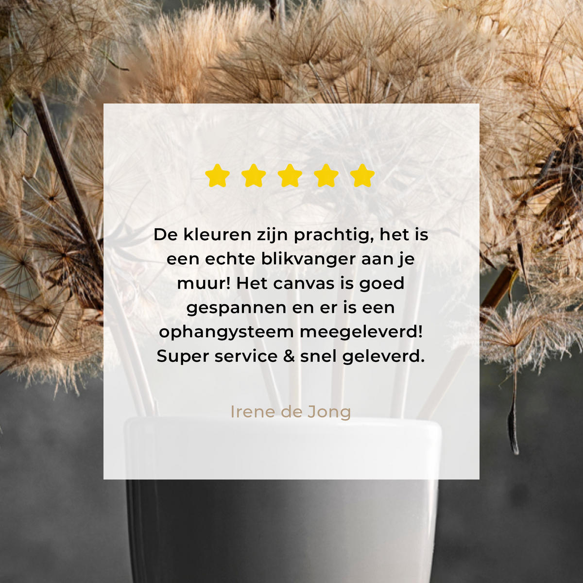 LEINWANDBILD Blumensamen - Löwenzahn - Vase - Stilleben - Blumenstrauß Wandbild Wohnzimmer 60x80 cm - Dunkelgrau, Textil (60/80cm) - MuchoWow