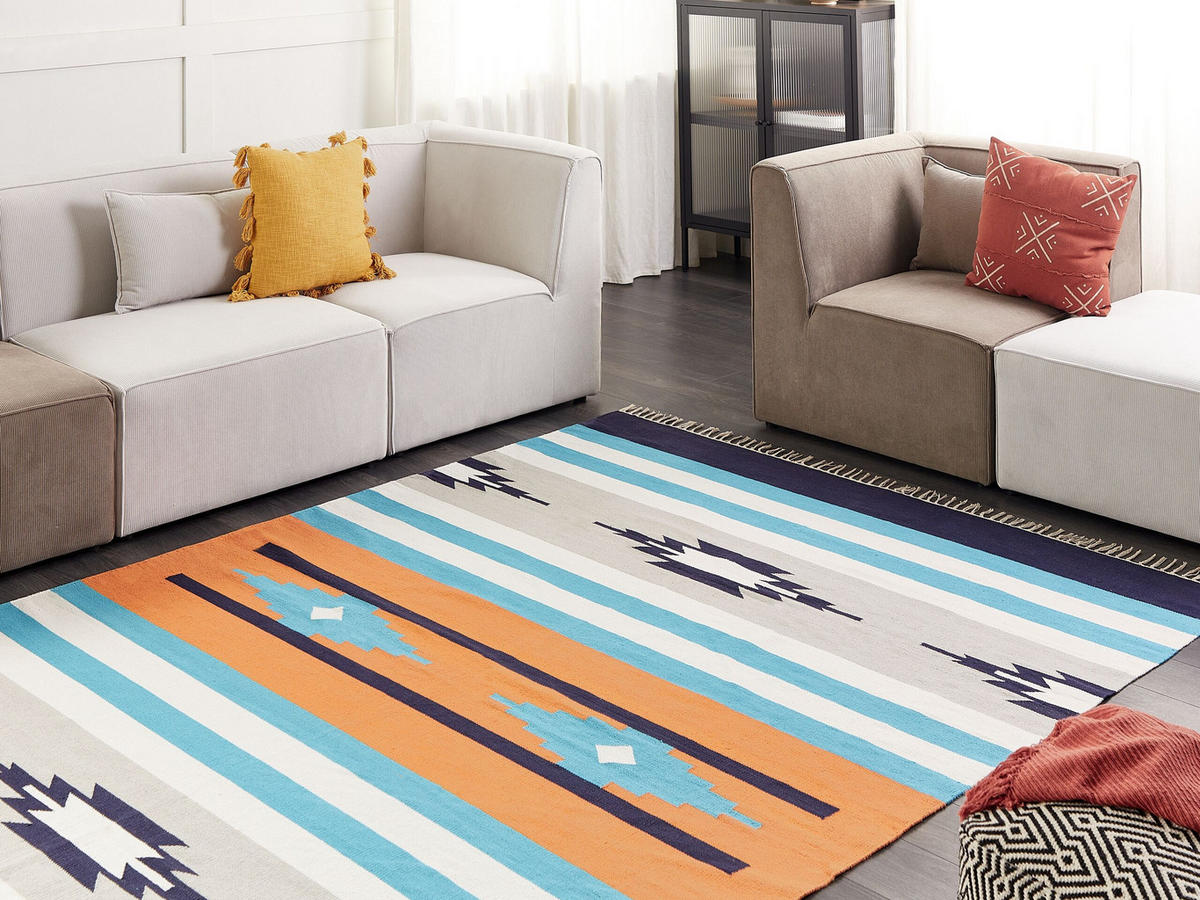 KELIM-TEPPICH Noratus 300/200 cm - Multicolor, Textil (200/300cm) - Beliani