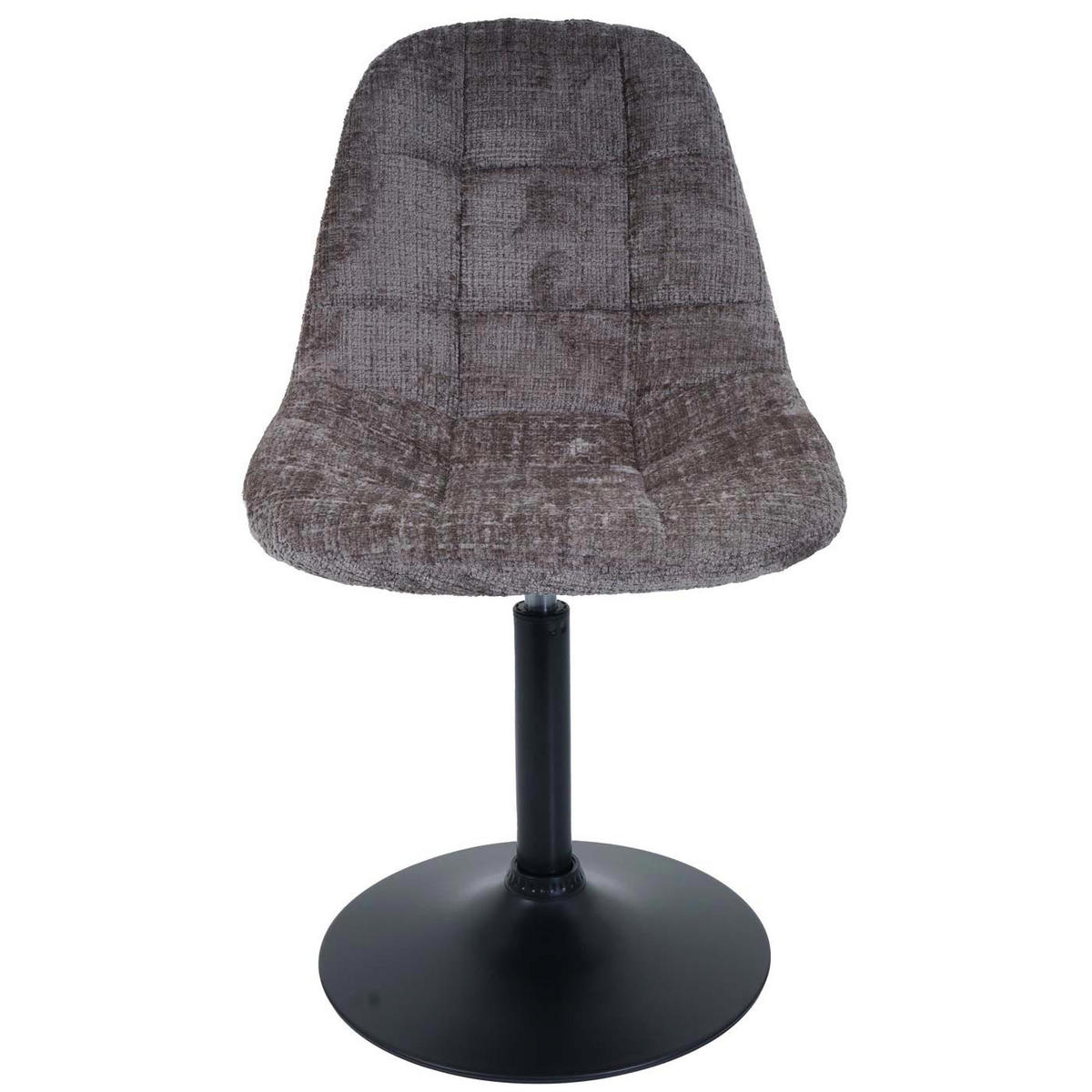 ESSZIMMERSTUHL 83x47x43cm Sitzhöhe 47cm Stahl Stoff/Textil Chenille Braun - Braun, Textil (47/83/43cm) - CHEFGASTRO