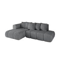 ECKSOFA Ottomane Links CLOUD-L-v1 289x180x40 Dunkelgrau Cord - Dunkelgrau, Holzwerkstoff/Kunststoff (180/289cm) - ALTDECOR